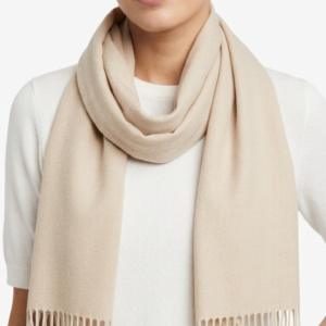 Alpaka Schal Beige aus 100% Baby Alpaka