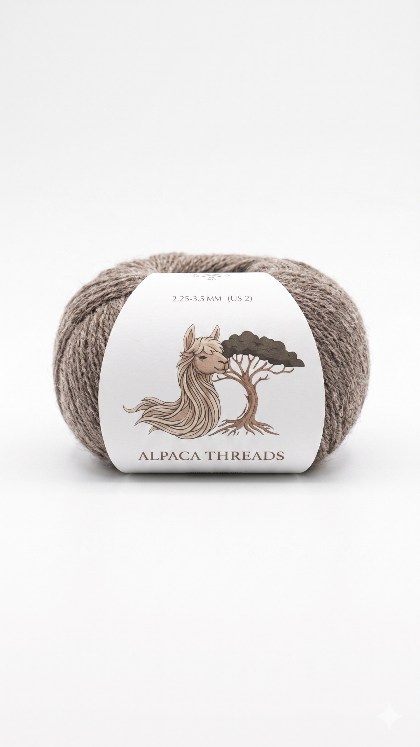 Baby Alpaka Garn Taupengrau (Greige)
